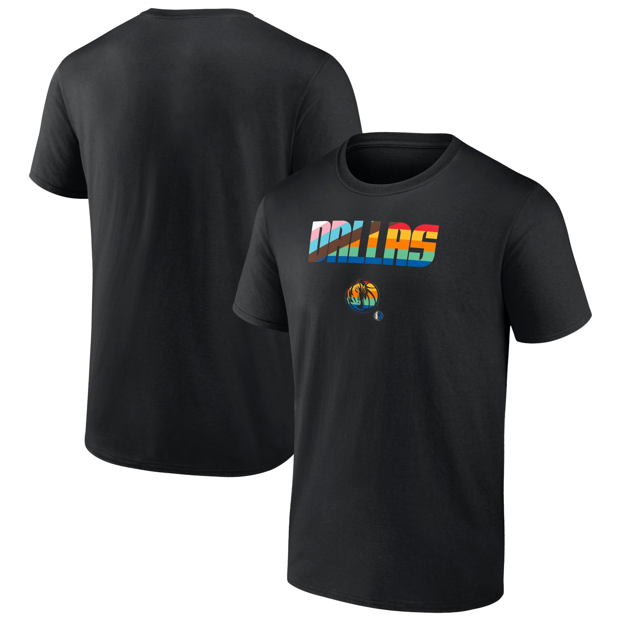 Men's Black Dallas Mavericks Pride T-Shirt