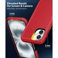 thumbnail image 4 of Entronix Heavy Duty Case designed for iPhone 16 - Triple Layer Bumper Cover, Protective Smartphone Accessories, Red, 4 of 7