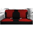 thumbnail image 2 of CalTrend Rear Solid Bench Tweed Seat Covers for 1990-1993 Honda Accord - HD310-02TT Red Insert with Black Trim, 2 of 2