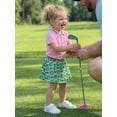 thumbnail image 6 of BemeyourBBs Toddler Baby Girl Golf Outfit Infant Baby Girls Summer Clothes Collared Short Sleeve Button Down Shirt and A-line Skirt Set Toddler Girls 2 Piece Summer Outfit, 6 of 9