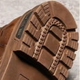 thumbnail image 6 of AUDeals Mens Leather High Top Combat Boots Water Resistant Lace Up Hiking Chukka Boots (Brown, 6.5), 6 of 9