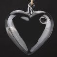 thumbnail image 2 of Decoración colgante de cristal para el hogar y el jardín, flor de cristal colgante con forma de corazón, contenedor para el jardín, botella de vidrio transparente para colgar, valor inmejorable, 2 of 8