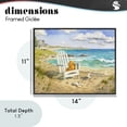 thumbnail image 4 of Stupell Industries Rustic Lodge Waiting For You by Beach Black Framed Giclee Art, 14 x 11, by Robin Altman, 4 of 8
