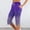 *3-Purple, variant on VBVC Women's Colorful Drawstring Capri Sweatpants,Split Hem Butt Lift Trousers For Women,Ladies Lightweight Workout Lounge Pants with Pockets,Purple,S-2XL