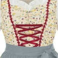 thumbnail image 3 of Wowcloth Women's Dirndl Costume Matching Solid Color Apron - Fashion Accessory for Oktoberfest & Halloween, 3 of 9