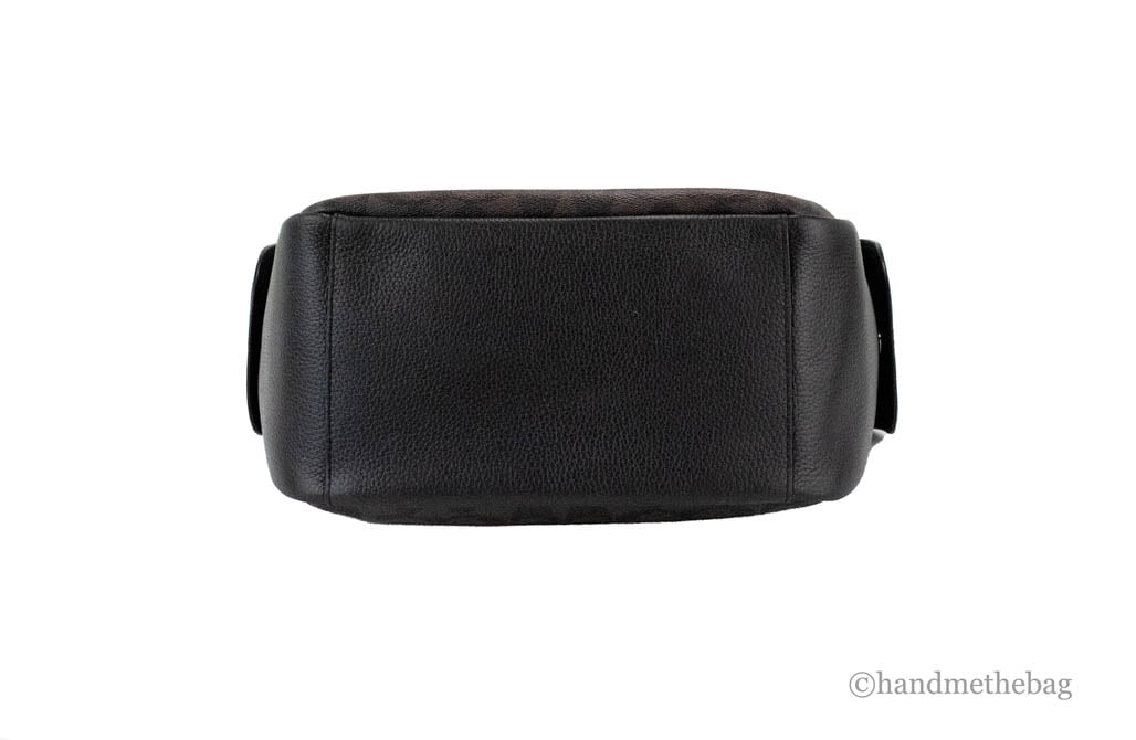 Coach Pennie Leather Adjustable Shoulder Strap Black Women Bag #6152