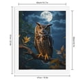 thumbnail image 2 of Paint By Numbers Kit for Adults Beginner - DIY Night Owl Under Moonlight Canvas Painting Kits for Adults, Frameless Paint By Number for Adults for Home Wall Decor 16x20 Inch, 2 of 7