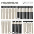 thumbnail image 3 of Cortinas Joywell Pinch plisadas, 100% lino opaco, 240 cm, 3 of 9