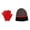 Red, variant on Grand Sierra Kids' 8-12 Striped 2-Piece Winter Beanie and Glove Set