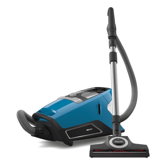 Miele Blizzard CX1 TurboTeam Bagless Canister Vacuum Cleaner with High Suction Vortex Technology, TurboTeQ Floorhead and Parquet Twister Floorhead, 1200W, Tech Blue - 41KCE042USA - 5 Year Warranty