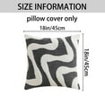 thumbnail image 6 of Unique Bargains Snowflake Fleece Throw Pillow Cover Grey 18" x 18", 6 of 6