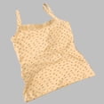 thumbnail image 4 of Built in Bra Tank Tops for Women - Lace V-Neck Camisole Shirt - Cute Floral Pattern Sleeveless Crop Tops, 4 of 5