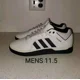 thumbnail image 1 of MENS 11.5- Ad-id-as TYSHAWN. WHITE/BLACK/PURPLE. BRAND NEW ,NO BOX., 1 of 6