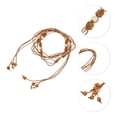 thumbnail image 4 of Unique Bargains Hand-beaded Weaving Handmade Cord Belt for Fashionable Styling Brown, 4 of 6