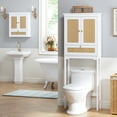 thumbnail image 7 of STAROUS Rattan Over-Toilet Cabinet with Tilt-Out Cube & Adjustable Shelf, 7 of 7