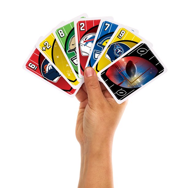 UNO NFL Card Game for Kids, Adults and Family Night, Features All