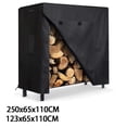 thumbnail image 2 of Injueey Funda para leñero de exterior, de tela impermeable, color negro Cubiertas para muebles de jardín A 4 pies: 123*65*110 CM, 2 of 6