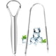 thumbnail image 1 of 2 Rascadores de Lengua de Acero Inoxidable, Cepillo de Lengua para Limpiar la Boca, Reciclable, Fácil de Limpiar, Ecológico y Práctico, 1 of 5