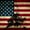 Memorial Day US Flag, variant on Elephant Stock Navy Camo Usa Flag Wall Art - Horizontal Canvas Wall Art - Living Room Wall Decor - Military Canvas - Black And Gray Decor - 39" x 26"