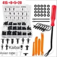 thumbnail image 1 of Car Body Retainer Clips Set Tailgate Handle Rod Clip Fastener Remover - Auto Push Pin Rivets -Door Trim Panel Clips, 1 of 5