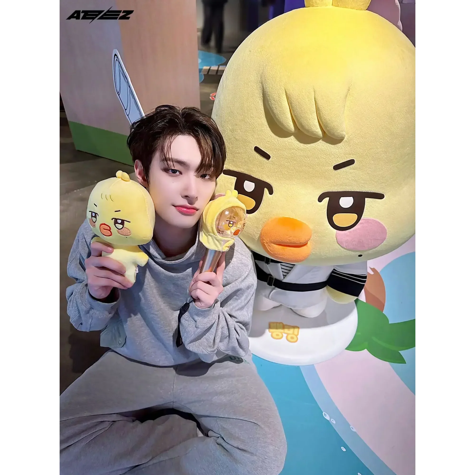 Kpop ATEEZ Aniteez Plush Kawaii Cartoon Stuffed Animals Doll Cute
