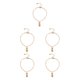 thumbnail image 2 of Pulseras de tobillo Qarigey de aleación elegante Tridimensional 5piezas Oro, 2 of 6