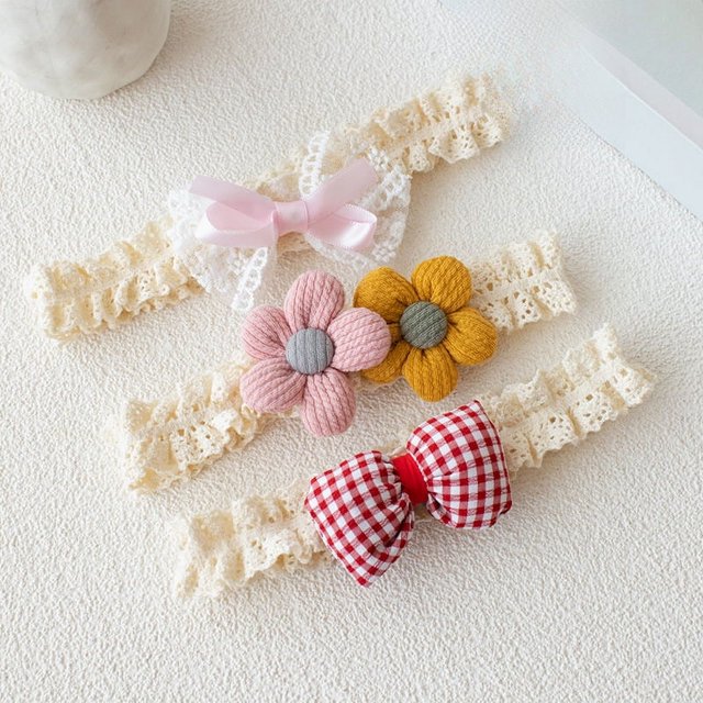 Banda para el cabello para bebés de 0 a 3 años, gorro para el cuidado de bebés femeninos, tocado de flores, accesorios para el cabello, diadema para recién nacidos, tocado de un año