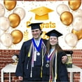 thumbnail image 6 of Meitianfacai Gold and White Graduation Party Decorations, 71"x45" Class of 2024 Graduation Banner for Men Women Congratulations Graduation Backdrop Party Supplies, 6 of 8