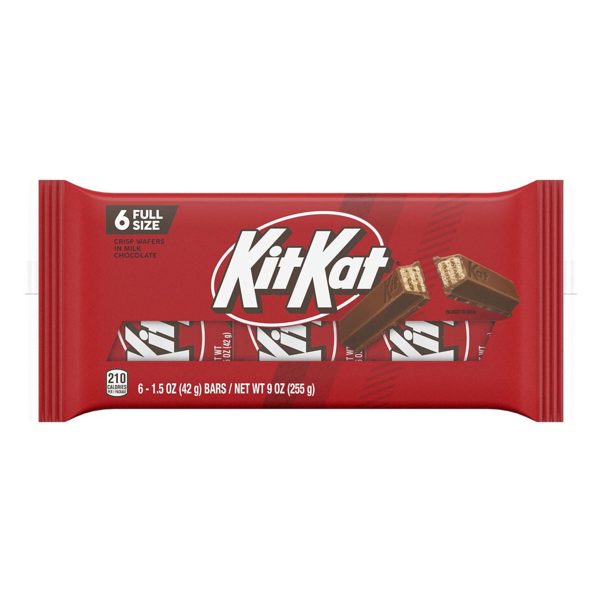 Kit Kat Milk Chocolate Wafer Candy Bars - 9oz/6ct - Pack of 2