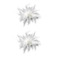 thumbnail image 1 of Qarigey Broche de plumas para mujer, decoración para boda, Halloween, blanco Type1, 1 of 1