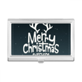 thumbnail image 1 of Merry mas Reindeer Cartoon Pattern Business Card Holder Case Pocket Box Wallet, 1 of 3