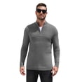 thumbnail image 3 of COOFANDY Men's Sweater Quarter Zip Pullover Casual Knit Cotton Long Sleeve Mock Neck Sweaters for Casual Outings Daily Work Business, 3 of 9