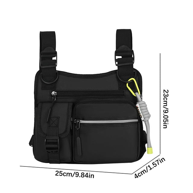 Birdeem Sac de Poitrine Multifonctionnel Réglable Sac Réfléchissant Sac de Rue Extérieur