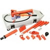GHP Hydraulic Hand Pump 10-Ton Ram Jack Hose Portable Body Repair Kit with Case
