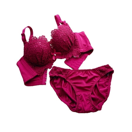 

Women Breathable Padded Push Up Bra Sets Comfortable Bra + Underwear