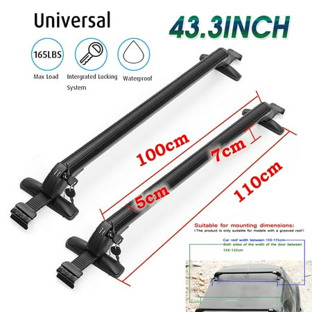 Car Top Roof Rack - Aluminum Car Top roof crossbar Luggage Roof Rack Cross Bar Carrier Adjustable Window Frame