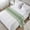 Dark Sage Green, variant on Blue Striped Bed Runner, Satin Bed Throw Runner for Twin Size Beds, Farmhouse Blue White Stripes Decorative Bedding Dresser Scarf for Foot of Beds Sofa Cabinet End Table 71"x20"