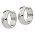 thumbnail image 2 of Stainless Steel Hinged Hoop Earrings; for Adults and Teens; for Women and Men, 2 of 3