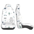 thumbnail image 2 of LAKIMCT Cartoon Animal Car Seat Covers Vehicle Front Seat Covers Universal Fit Seat Protector, 2 of 9