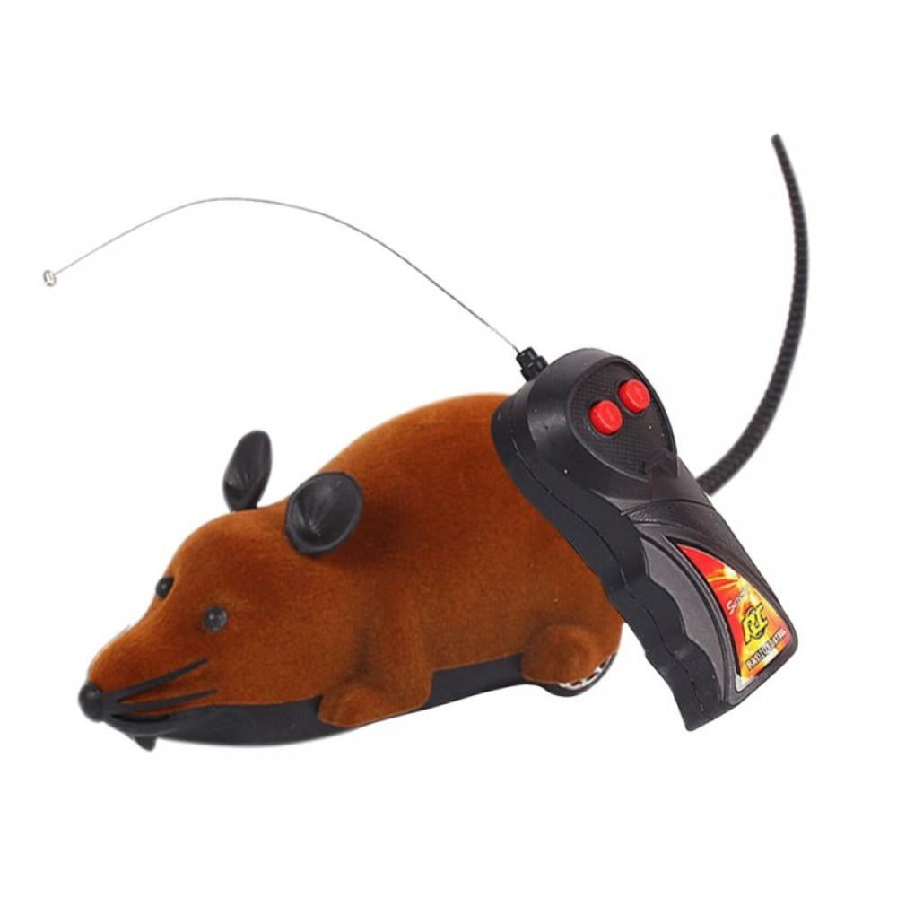 US Remote Control Mouse Rat  Wireless Pet Cat Dog Play Interactive Toy Fun Gift 