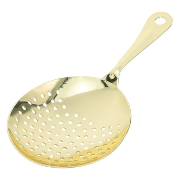 OULII Ice Strainer Stainless Steel Slotted Spoon Filtering Utensil for Mixologists and Home Users 1Set
