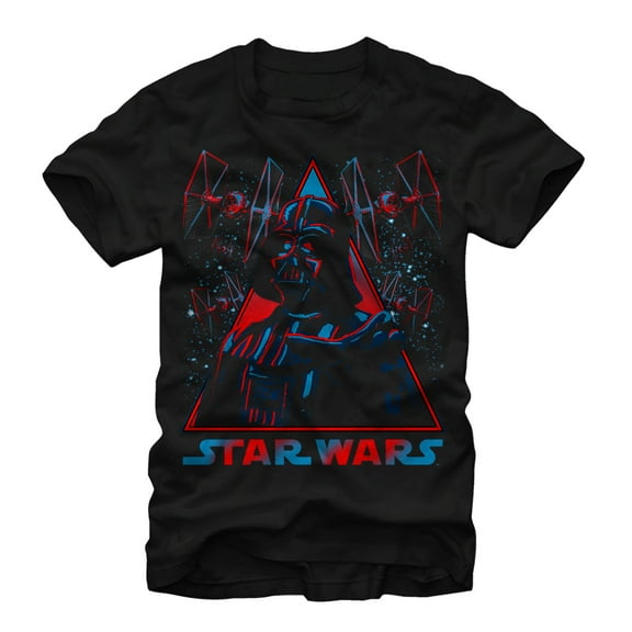 Men's Star Wars Vader TIE Fighter Graphic Tee Black Large