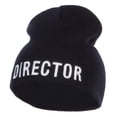 thumbnail image 2 of Director Embroidered Short Beanie - Navy OSFM, 2 of 5