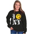 thumbnail image 3 of I Love NY Tongue Out Money Eyes Face Sweatshirt for Men or Women Brisco Brands S, 3 of 6