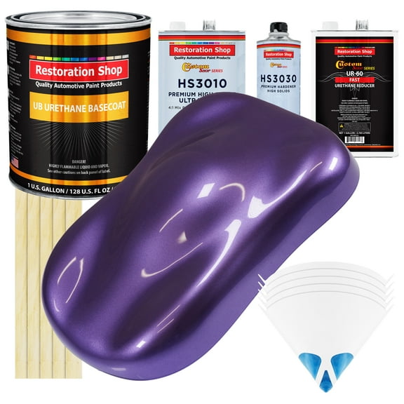 Plum Crazy Metallic Gallon URETHANE BASECOAT CLEARCOAT Auto Paint FAST Kit