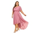 thumbnail image 4 of LilyLLL Womens Plus Size Formal Dress Evening Party Wedding Guest Chiffon Bridesmaid Gown, 4 of 6