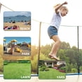thumbnail image 4 of Lacoo 12 FT Patio Trampoline Outdoor Jumping Trampoline with Safety Enclosure, Blue, 4 of 7