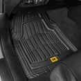 thumbnail image 2 of BDK Cat® CAMT-1004 (4-Piece) Deep Dish Rubber Car Floor Mats with Trunk Cargo Liner, Heavy Duty All Weather Trim to Fit Front & Rear Combo Set for Car Sedan SUV Van, 2 of 7