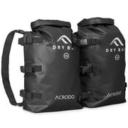 Acrodo Dry Bag Backpack Waterproof (Double) (15 Liter) (Black)