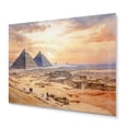 thumbnail image 2 of Designart "Historical Desert Sands of Time" Landscapes Metal Wall Art Prints, 2 of 5